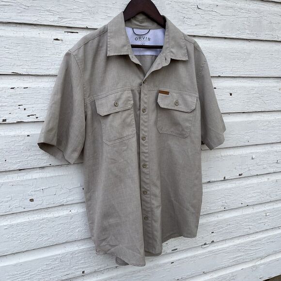 ORVIS Classic Collection Dusty Gray Buttoned Chambray Fishing Shirt- Men’s M - Picture 2 of 4